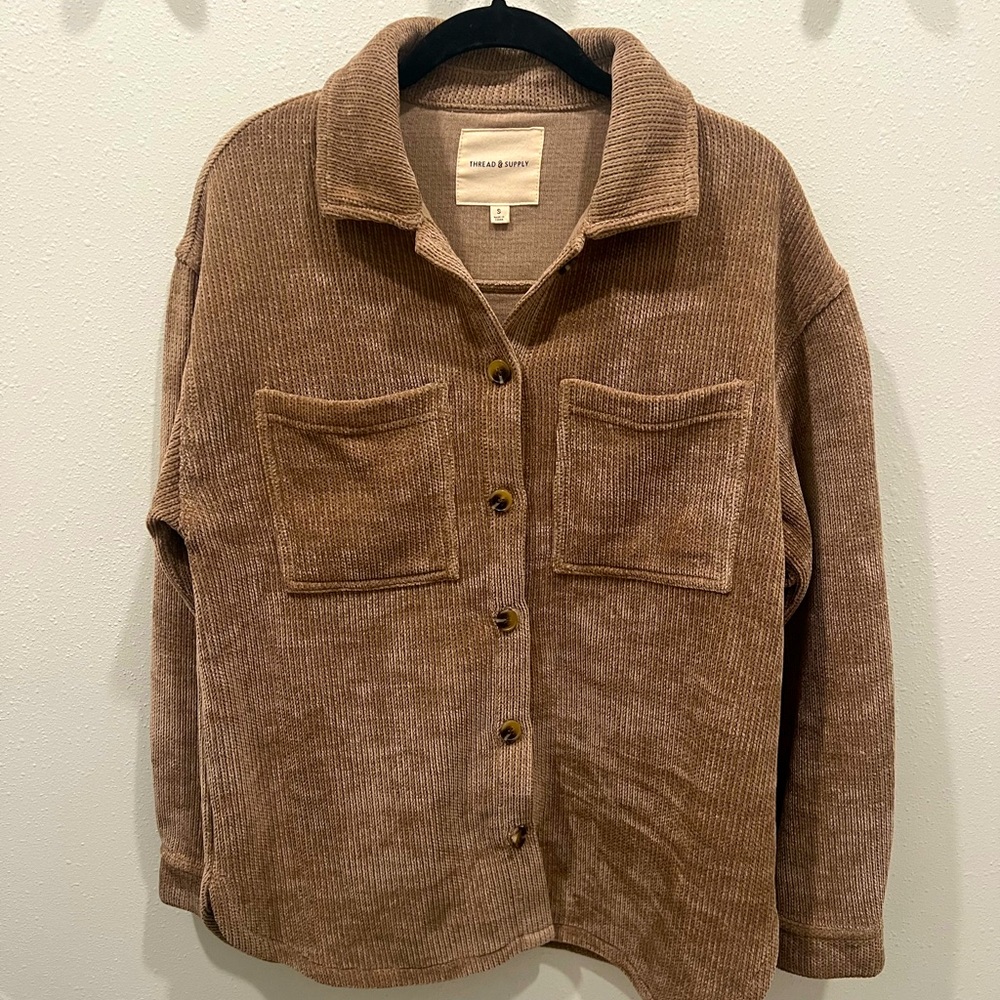 Thread and Supply brown jacket, size small, worn once